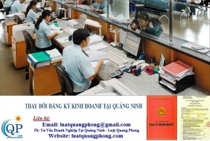 Thay đổi đăng ký kinh doanh tại Quảng Ninh