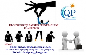 Thay đổi người đại diện theo pháp luật của công ty tại Quảng Ninh