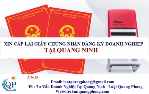 Xin cấp lại đăng ký doanh nghiệp tại Quảng Ninh