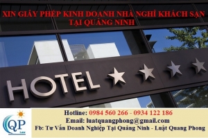 Xin giấy phép kinh doanh Nhà nghỉ khách sạn tại Quảng Ninh
